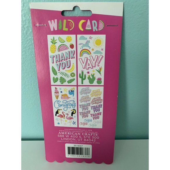 American Craft Damask Love Wild Card Scrapbook Craft Card Transfer Rub On Sheets - Picture 2 of 4